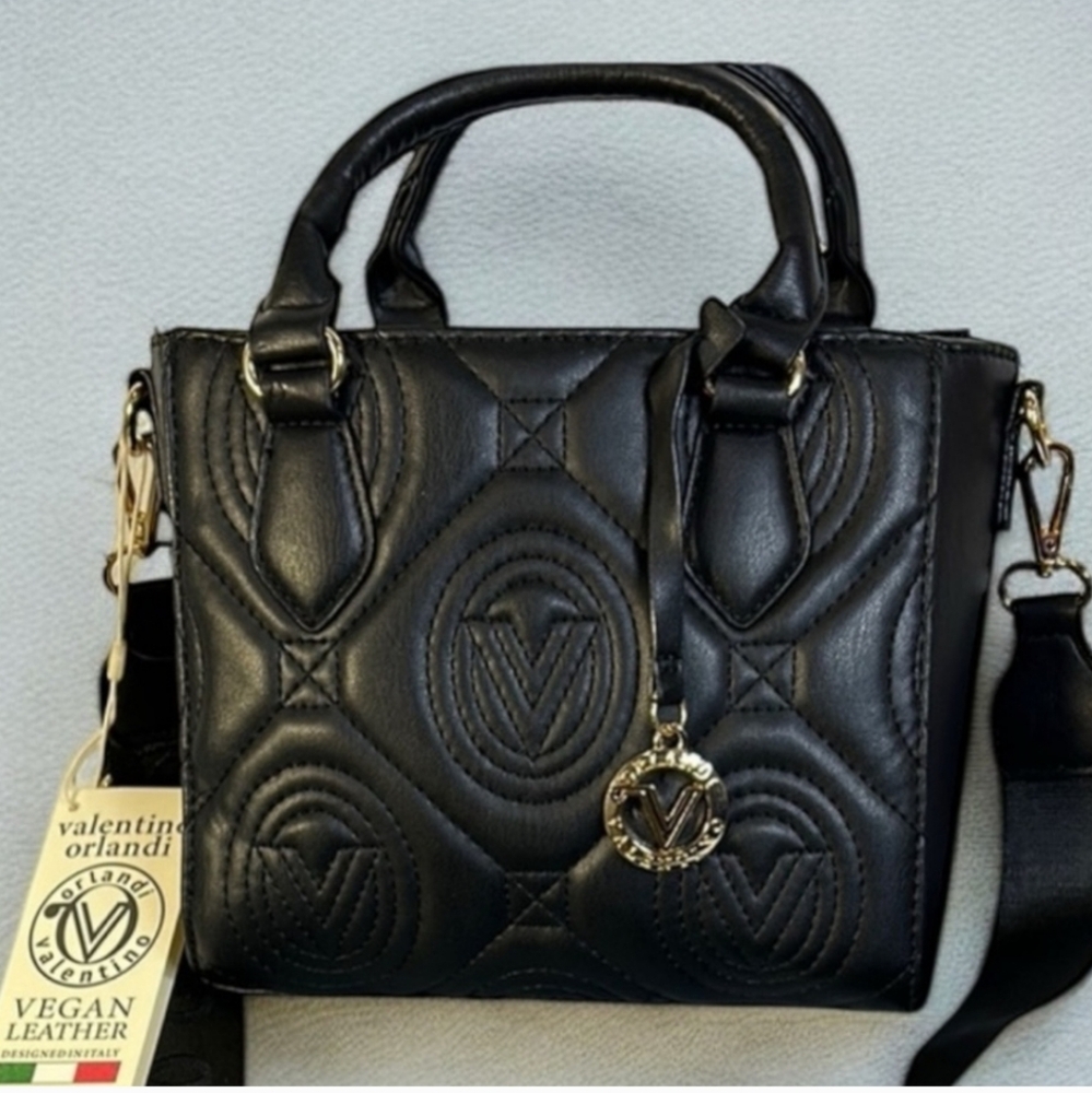NWT Valentino Orlandi Quilted Satchel